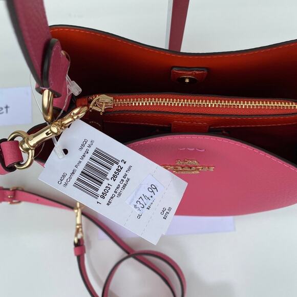 COACH Bucket Bag Colorblock With Stripe - Picture 9 of 9